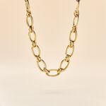 Collier Maille Perry Acier Dor&eacute; - Chaines Femme | Histoire d&rsquo;Or