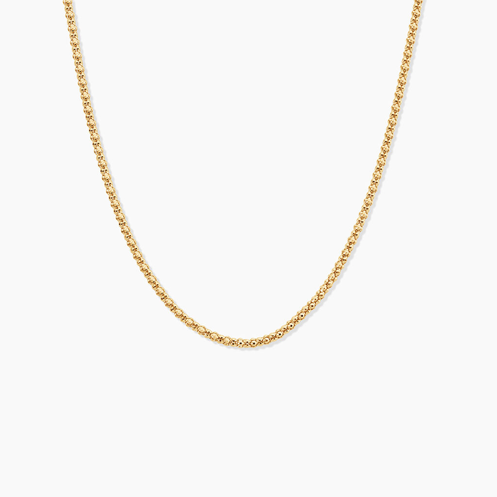 Collier Odelyn Argent Dor&eacute; A L'Or 750/1000 - Bijoux sans pierre Femme | Histoire d&rsquo;Or