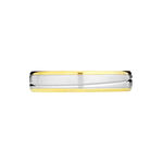 Alliance Marlise Ruban Plat Or Bicolore - Alliances Unisex | Histoire d&rsquo;Or