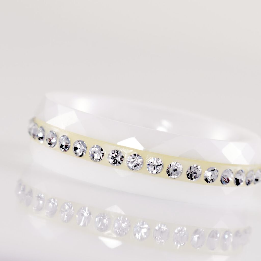 Bague Ceramik Design Ceramique Strass Et C&eacute;ramique - Bagues avec pierre Femme | Histoire d&rsquo;Or