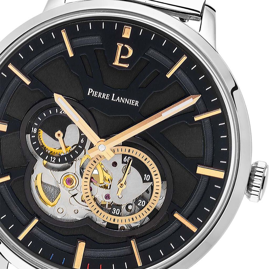 Montre Pierre Lannier Trio Noir - Montres Homme | Histoire d’Or