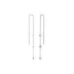Boucles D'oreilles Pendantes Themis Argent Blanc Oxyde De Zirconium - Boucles d'oreilles fantaisie Femme | Histoire d&rsquo;Or