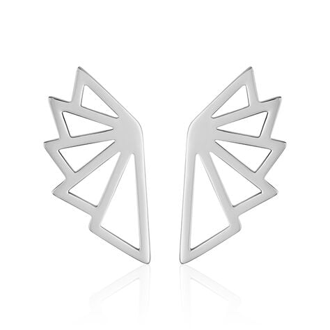 Boucles D'oreilles Pendantes Osaka Acier Blanc - Boucles d'oreilles fantaisie Femme | Histoire d&rsquo;Or