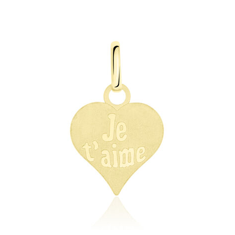 Pendentif Eudocie Coeur Message Or Jaune - Pendentifs Coeur Femme | Histoire d’Or