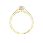 Bague Solitaire Hemera Or Jaune Diamant Synthetique - Bagues solitaires Femme | Histoire d&rsquo;Or