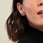 Boucles D'oreilles Puces Aghavni Plaque Or Jaune Agate - Boucles d'oreilles fantaisie Femme | Histoire d&rsquo;Or
