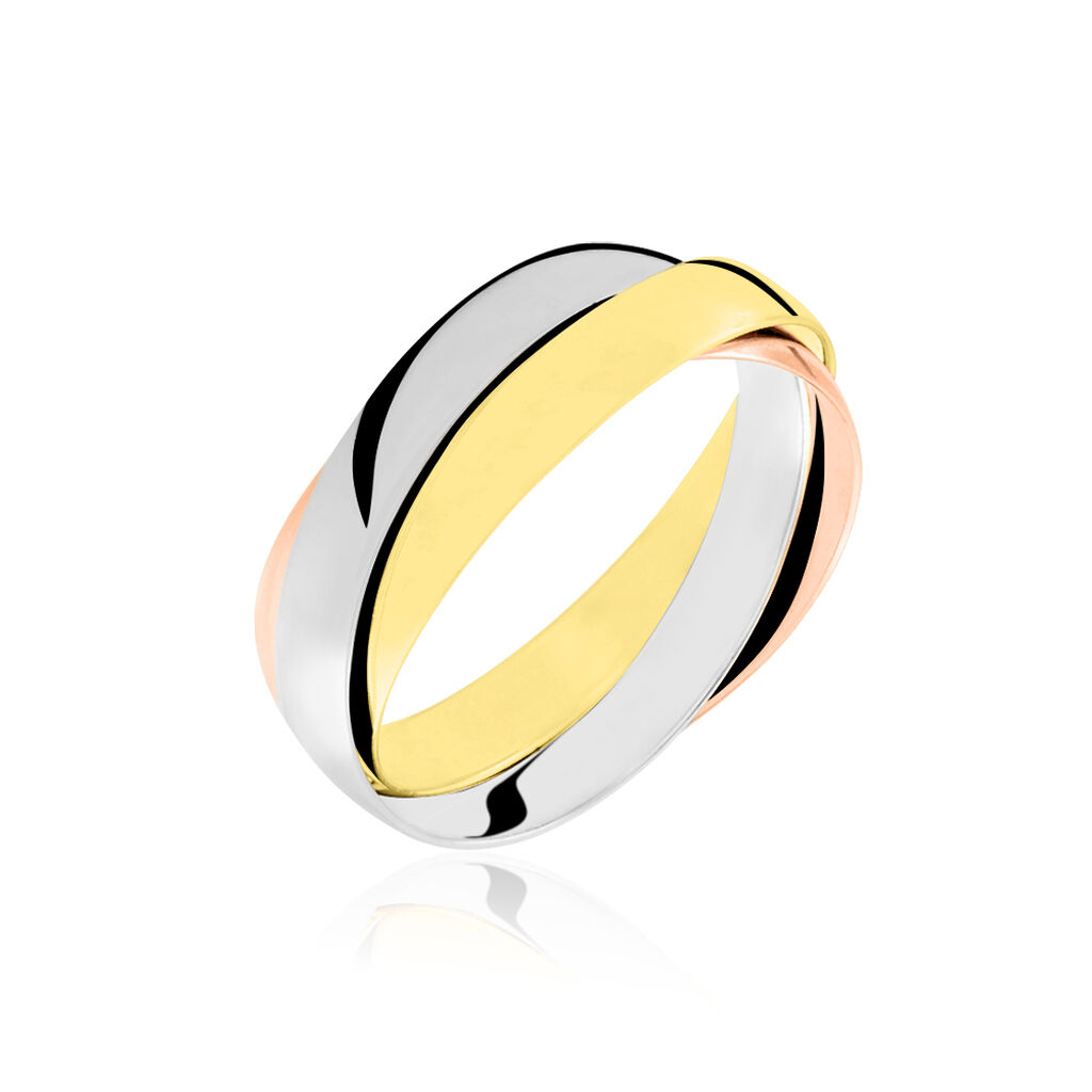Alliance Entrelacee Ruban Plat Or Tricolore - Alliances Unisex | Histoire d&rsquo;Or