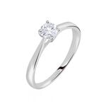 Bague Solitaire Fiona Or Blanc Diamant Synthetique - Bagues solitaires Femme | Histoire d&rsquo;Or