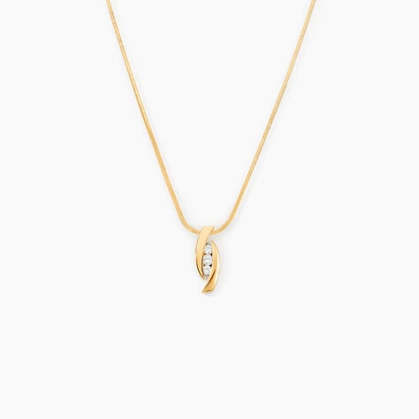 Collier Trilogie Or Jaune Diamant - Colliers Femme | Histoire d&rsquo;Or