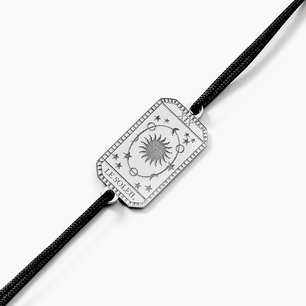 Bracelet Arcane Argent Blanc - Bracelets cordon Homme | Histoire d’Or