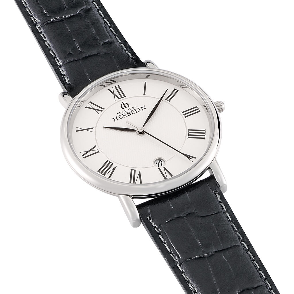 Montre Herbelin Classique Blanc - Id&eacute;es cadeaux Homme | Histoire d&rsquo;Or