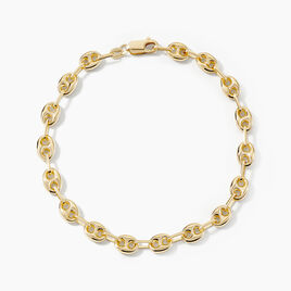 Bracelet Maille Dami Maille Grain De Cafe Or Jaune - Bracelets chaîne Homme | Histoire d’Or