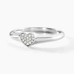 Chevali&egrave;re Argent Deep In Love Oxydes De Zirconium - Bagues solitaires Femme | Histoire d&rsquo;Or