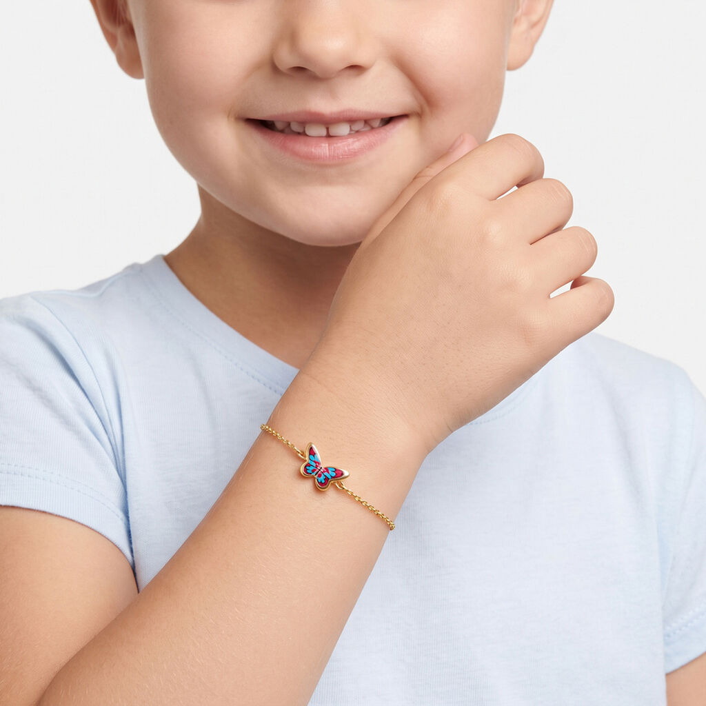 Bracelet Sulivia Papillon Or Jaune - Bracelets Enfant | Histoire d&rsquo;Or