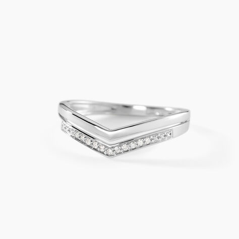 Bague Shadene Or Blanc Diamant - Bagues avec pierre Femme | Histoire d&rsquo;Or