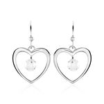 Boucles D'oreilles Pendantes Argent Blanc Armo Oxydes De Zirconium - Boucles d'oreilles fantaisie Femme | Histoire d&rsquo;Or