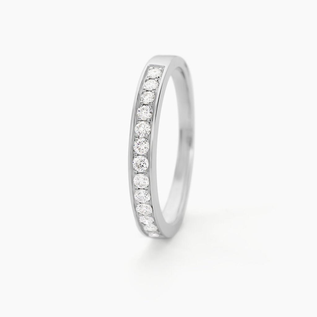 Alliance Rhea Or Blanc Diamant - Alliances Femme | Histoire d&rsquo;Or