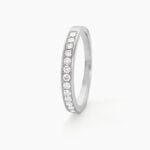 Alliance Rhea Or Blanc Diamant - Alliances Femme | Histoire d&rsquo;Or