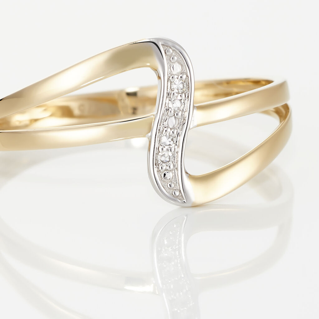 Bague Rosabelle Or Jaune Diamant - Bagues avec pierre Femme | Histoire d’Or