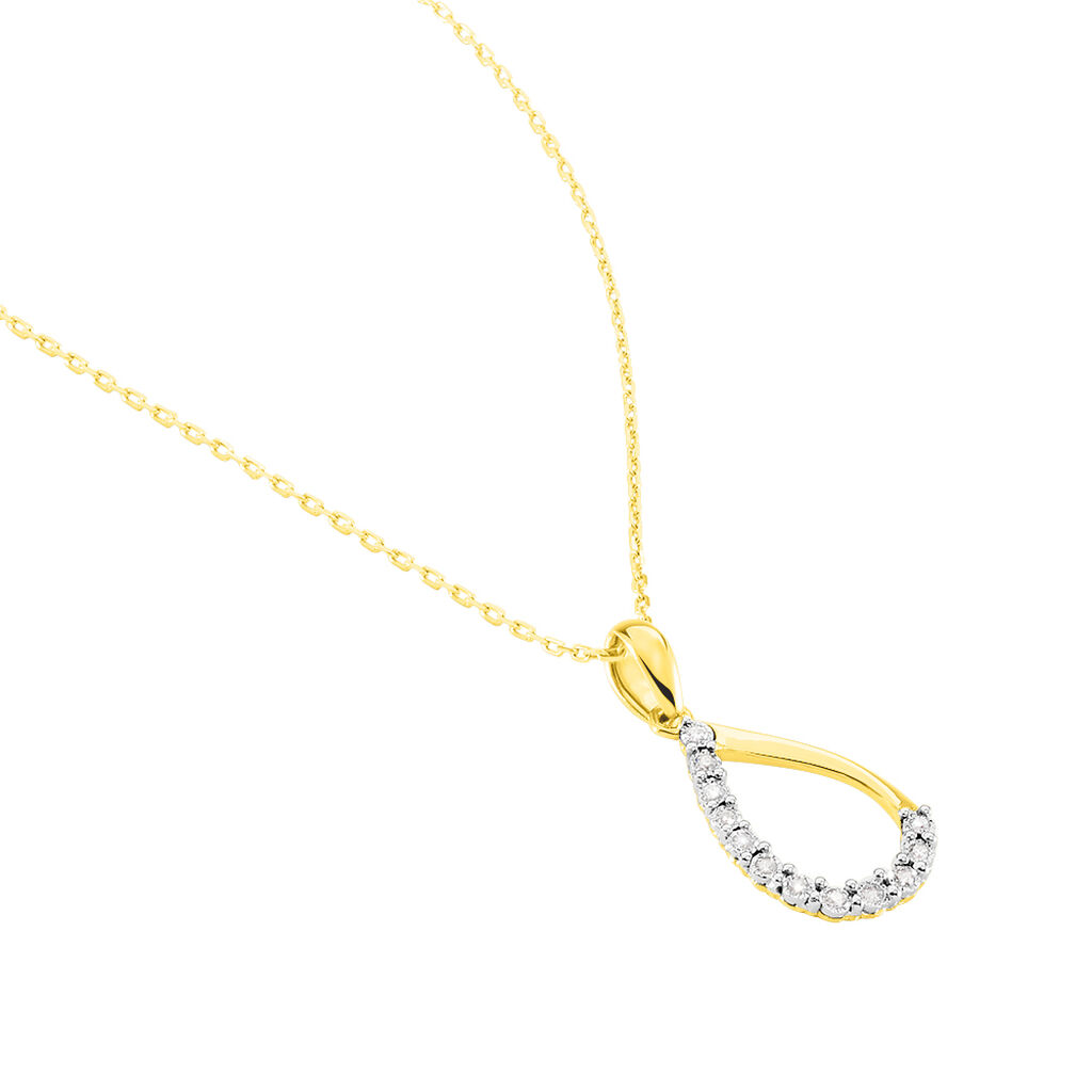 Collier Chrystalise Or Jaune Diamant - Colliers Femme | Histoire d’Or