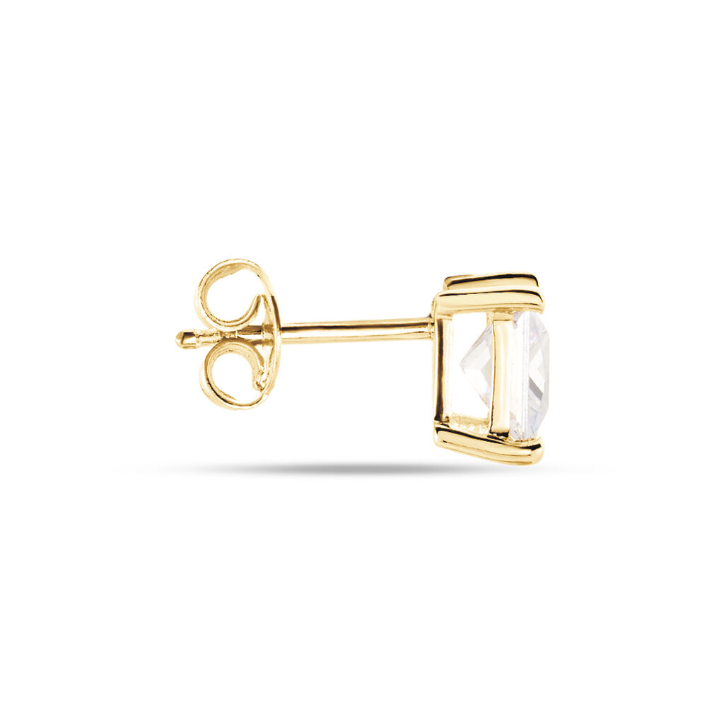 Boucle D'oreille Puce Unitaire Sofiane Plaqué Or Doré Oxyde - Boucles d'oreilles fantaisie Homme | Histoire d’Or
