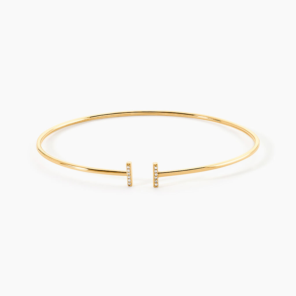 Bracelet Jonc Aphrodisia Or Jaune Diamant - Bracelets joncs Femme | Histoire d&rsquo;Or