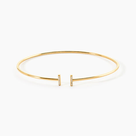Bracelet Jonc Aphrodisia Or Jaune Diamant - Bracelets joncs Femme | Histoire d&rsquo;Or