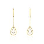 Boucles D'oreilles Pendantes Marganela Or Jaune Diamant - Boucles d'oreilles pendantes Femme | Histoire d&rsquo;Or