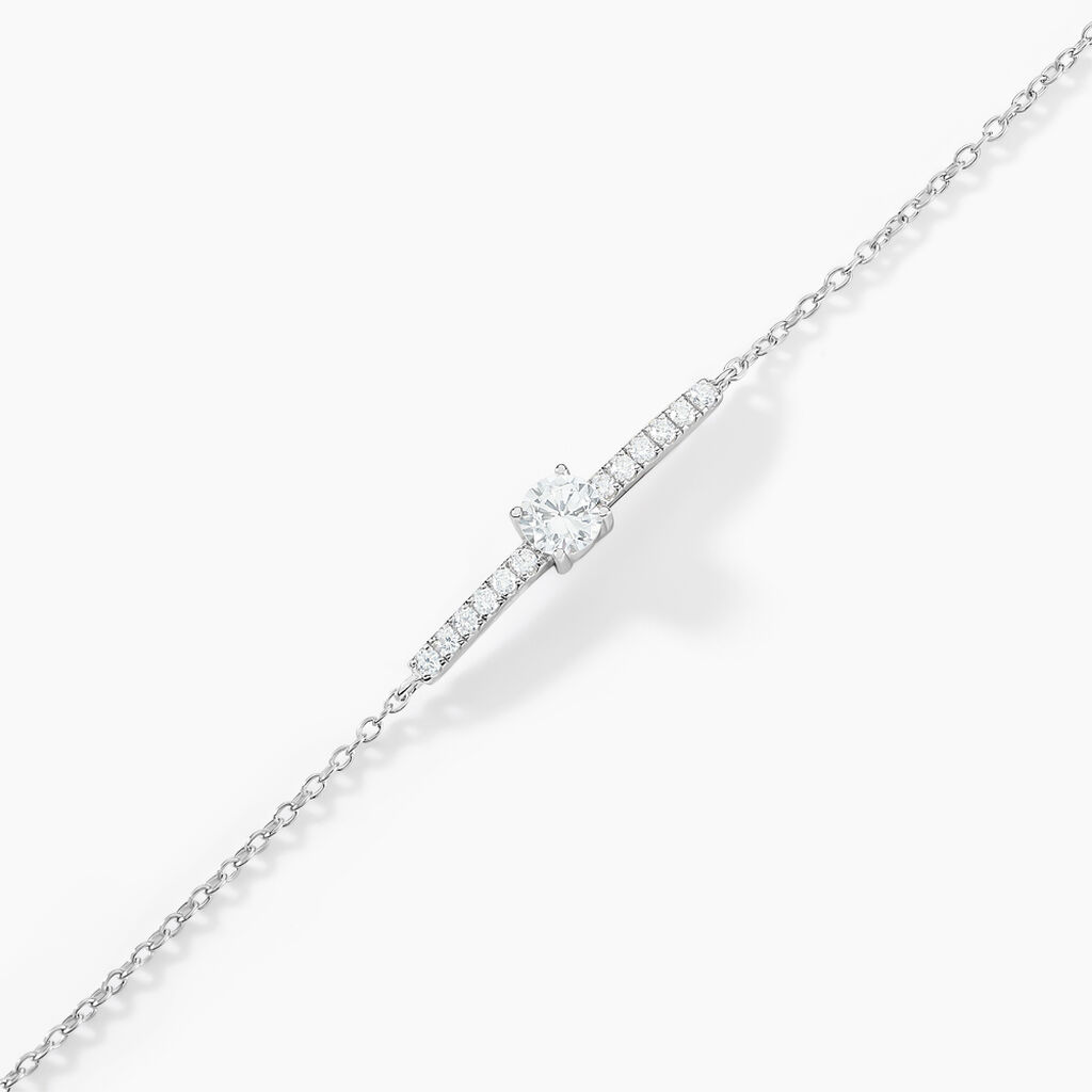 Bracelet Tovia Argent Blanc Oxyde De Zirconium - F&ecirc;te des m&egrave;res Femme | Histoire d&rsquo;Or