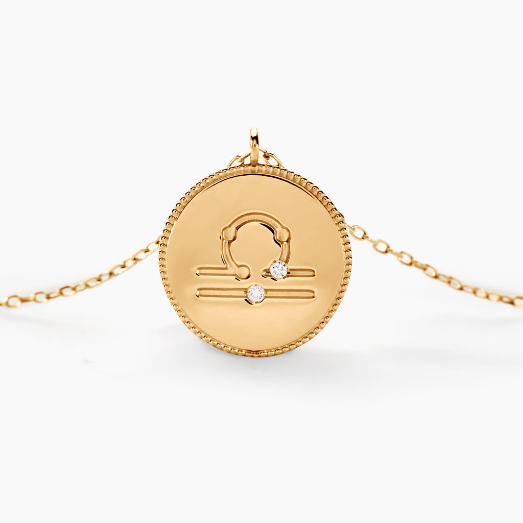 Collier Astrolae Or Jaune Diamant - Colliers Zodiaque Femme | Histoire d’Or