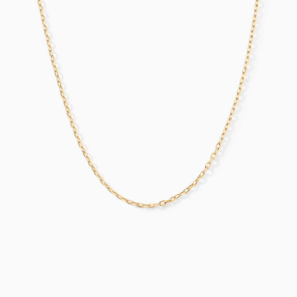 Chaîne Igoa Maille Forçat Diamantee Or Jaune