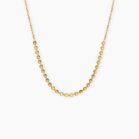 Collier Oceana Argent Dor&eacute; A L'Or 750/1000 - Bijoux sans pierre Femme | Histoire d&rsquo;Or