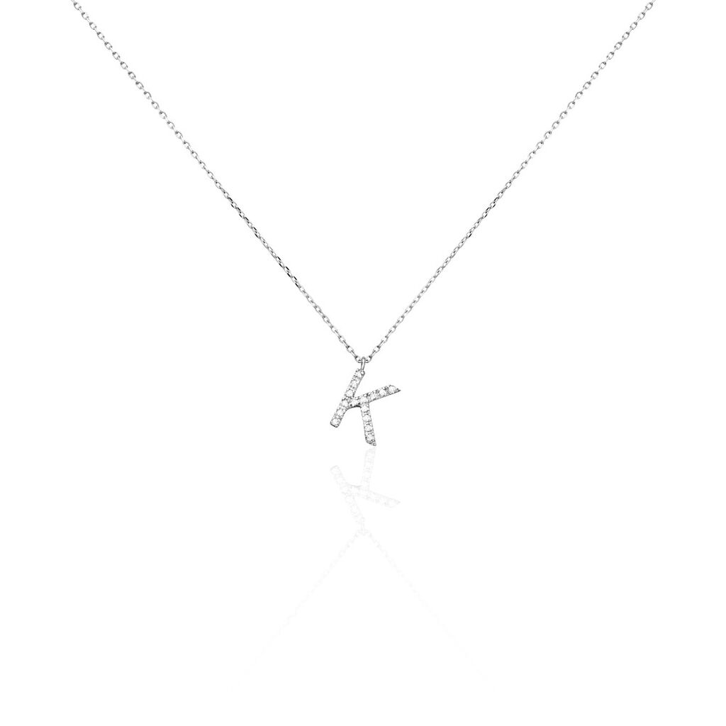 Collier Oran Or Blanc Diamant - Colliers Femme | Histoire d’Or