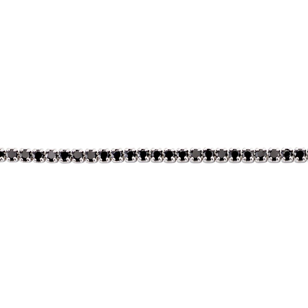 Bracelet Lou-anne Argent Blanc Oxyde De Zirconium Noir - Bracelets Femme | Histoire d&rsquo;Or
