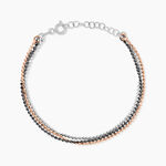 Bracelet Gabriela Argent Tricolore - Bracelets Femme | Histoire d&rsquo;Or