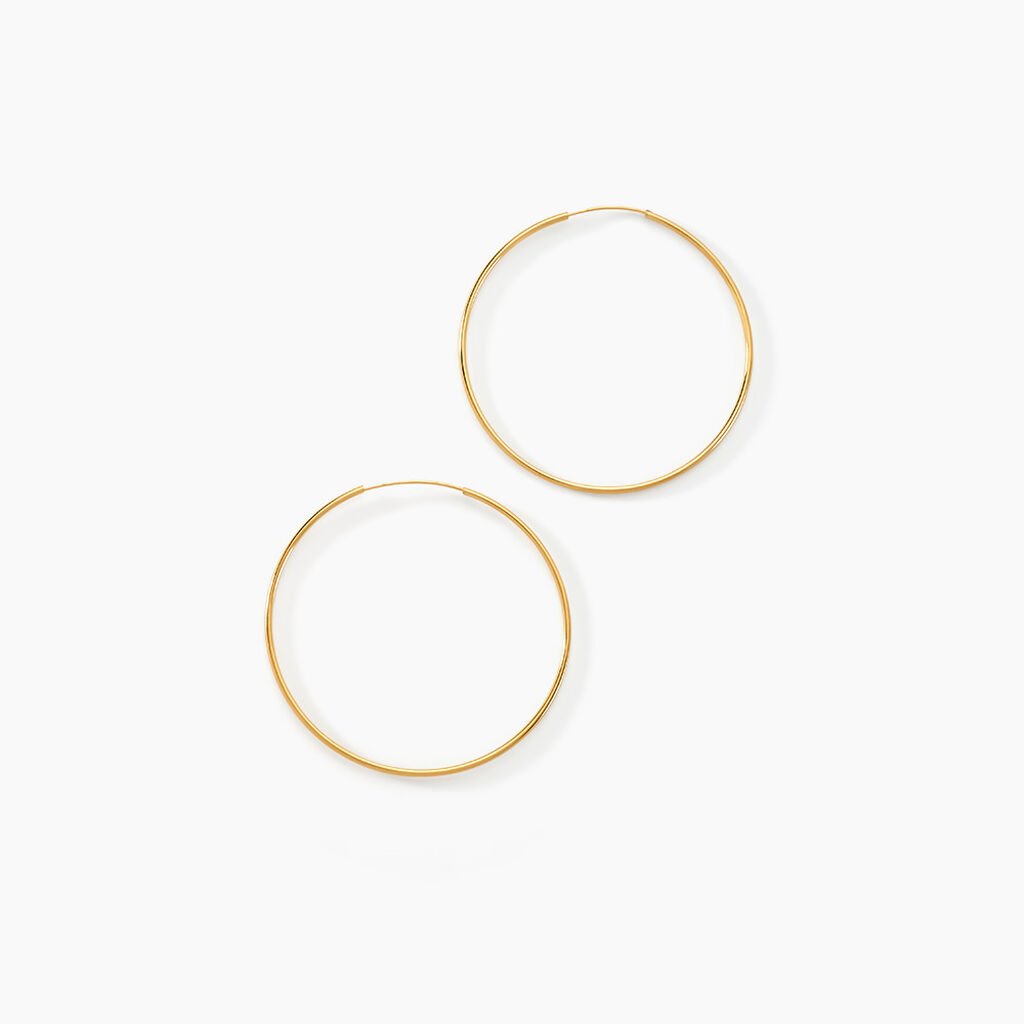 Cr&eacute;oles Muses Or Jaune - Boucles d'oreilles cr&eacute;oles Femme | Histoire d&rsquo;Or