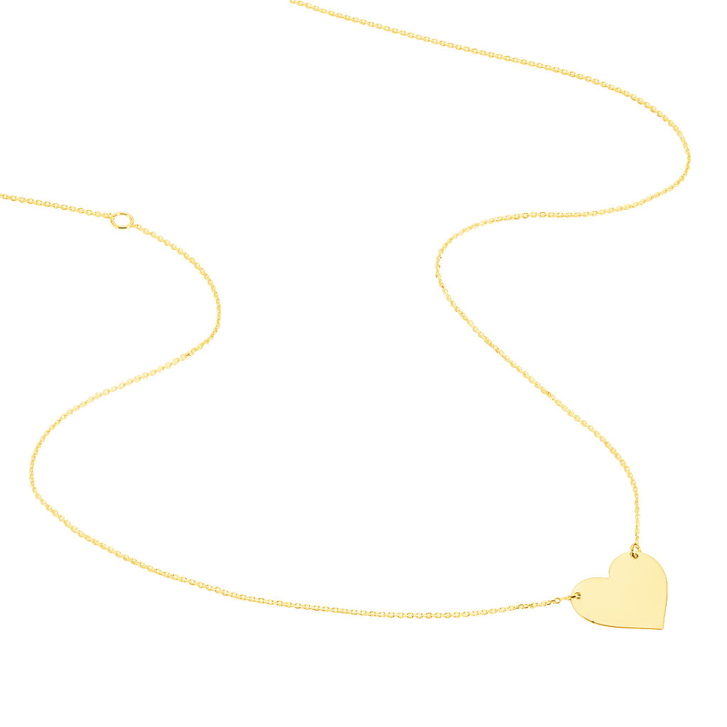 Collier Helenia Coeur Gravable Or Jaune - Cadeaux de naissance Enfant | Histoire d’Or