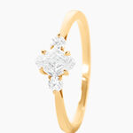 Bague Icone Or Jaune Diamant Synthetique - Bagues solitaires Femme | Histoire d&rsquo;Or