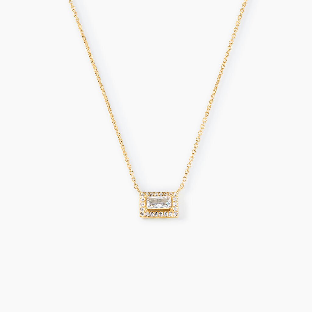 Collier Laurine Argent Jaune Oxyde De Zirconium - Nouveautés Femme | Histoire d’Or