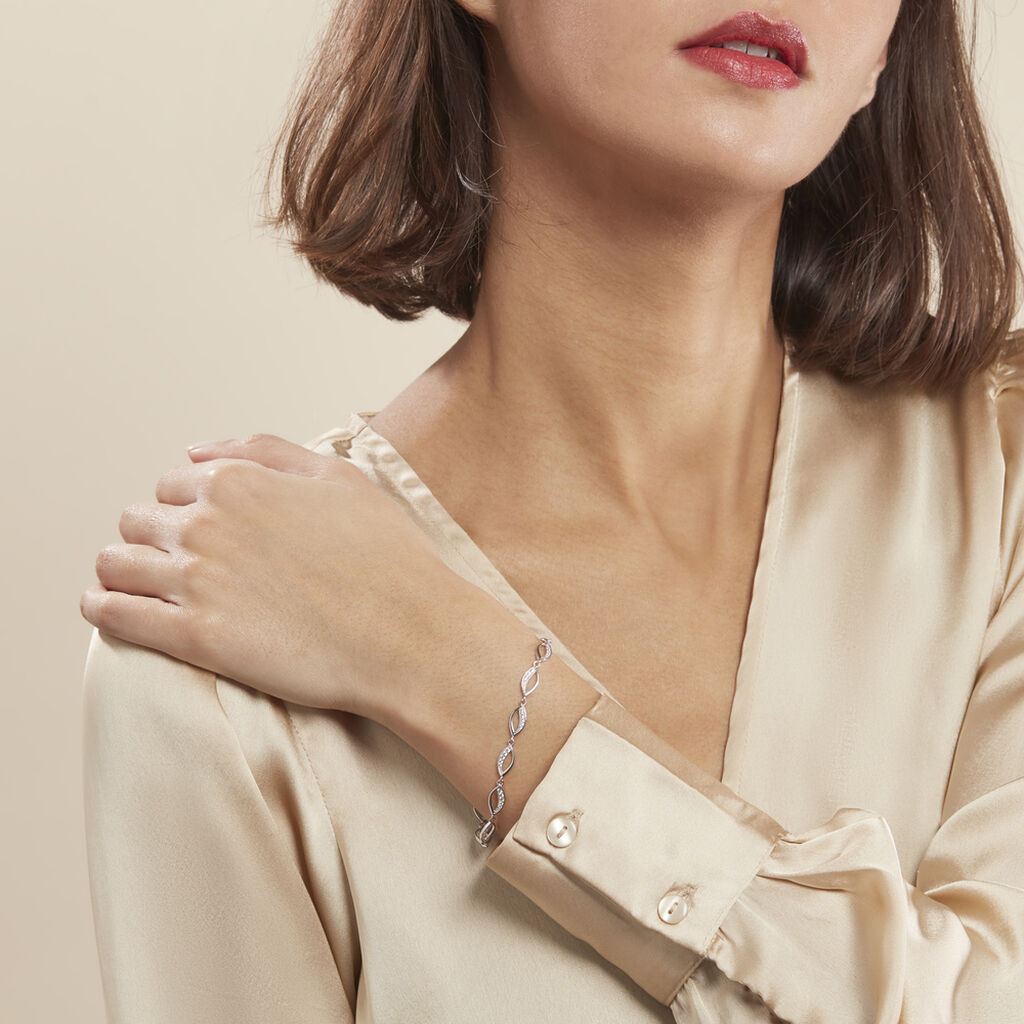 Bracelet Tulin Argent Blanc Oxyde De Zirconium - Bracelets Femme | Histoire d’Or