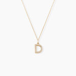 Pendentif Lettre D Or Jaune Oxyde - Pendentifs Famille | Histoire d&rsquo;Or