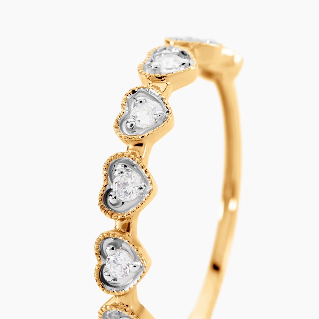 Bague Traian Or Jaune Oxyde De Zirconium - Bagues avec pierre Femme | Histoire d&rsquo;Or