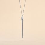 Collier Amaryllis Argent Blanc - Colliers fantaisie Femme | Histoire d&rsquo;Or