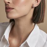 Boucles D'oreilles Liviu Argent Blanc Oxyde De Zirconium - Boucles d'oreilles cr&eacute;oles Femme | Histoire d&rsquo;Or
