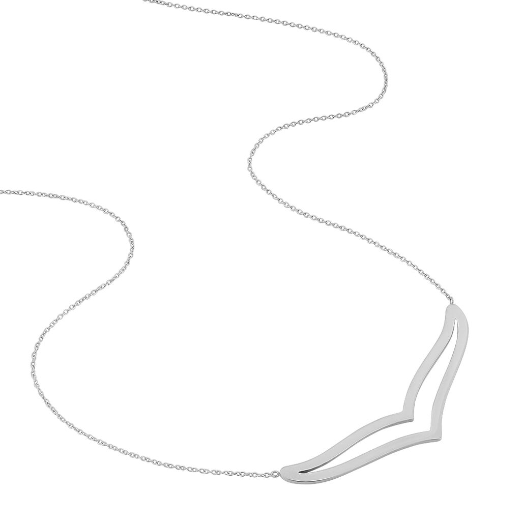 Collier Wilna Acier Blanc - Colliers fantaisie Femme | Histoire d&rsquo;Or