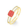 Bague Aude Or Jaune Rubis Et Diamant
