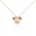 Collier Disney Acier Doré Rose Cristaux - Colliers fantaisie Femme | Histoire d’Or