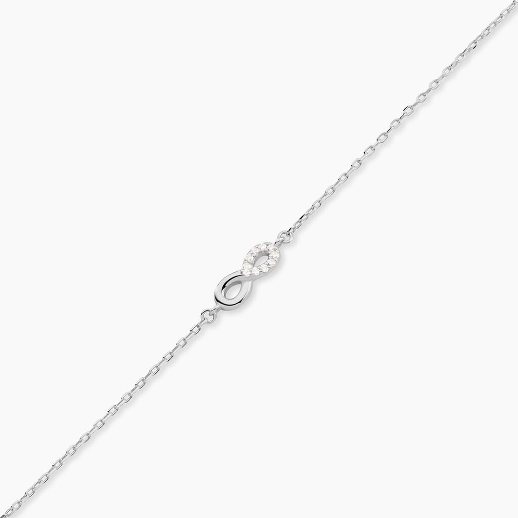 Bracelet Kara Argent Blanc Oxyde De Zirconium - F&ecirc;te des m&egrave;res Femme | Histoire d&rsquo;Or