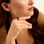 Bague Jazz Acier Jaune Agate - Bagues solitaires Femme | Histoire d&rsquo;Or