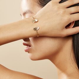 Bracelet Jonc Brita Plaqué Or Jaune - Bracelets fantaisie Femme | Histoire d’Or